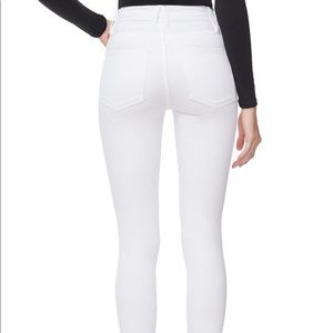 Good American Jeans - Good American Good Legs Cascade Hem White Denim 26 Good American Jeans - Good American Good Legs Cascade Hem White Denim 26